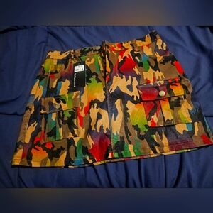 Camouflage Cargo Skirt